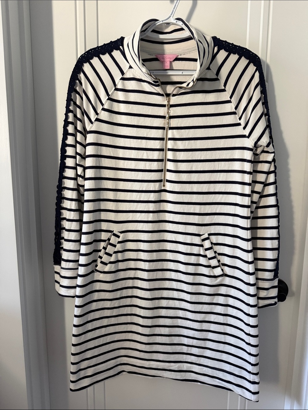Lilly Pulitzer Skipper Striped Half-Zip Pull On